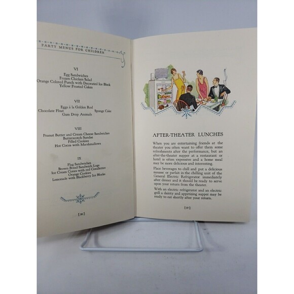 Electric Refrigerator Recipes and Menus Cookbook 1928 General Electric GE - Picture 13 of 16